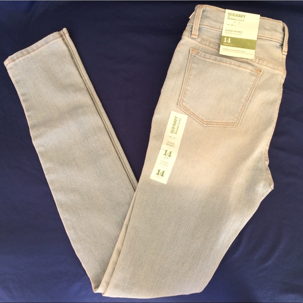 NWT Girls Old Navy super skinny slim size 14 jeans
